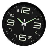 Maxbell Glow in The Dark Clock Decorative Hanging Clock for Office Dining Room Decor Style B