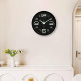 Maxbell Glow in The Dark Clock Decorative Hanging Clock for Office Dining Room Decor Style B