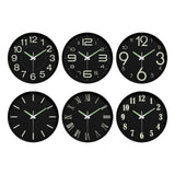 Maxbell Glow in The Dark Wall Clock 25cm Timepiece for Office Living Room Home Decor Style A
