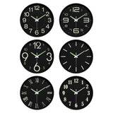 Maxbell Glow in The Dark Wall Clock 25cm Timepiece for Office Living Room Home Decor Style A