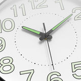 Maxbell Glow in The Dark Wall Clock 25cm Timepiece for Office Living Room Home Decor Style A