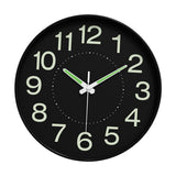 Maxbell Glow in The Dark Wall Clock 25cm Timepiece for Office Living Room Home Decor Style A