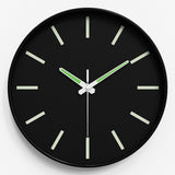 Maxbell Glow in The Dark Clock Decorative Hanging Clock for Office Dining Room Decor Style C