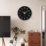 Maxbell Glow in The Dark Clock Decorative Hanging Clock for Office Dining Room Decor Style C