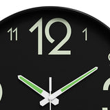 Maxbell Glow in The Dark Wall Clock 25cm Timepiece for Office Living Room Home Decor Style C