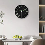 Maxbell Glow in The Dark Clock Decorative Hanging Clock for Office Dining Room Decor Style D