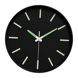 Maxbell Glow in The Dark Wall Clock 25cm Timepiece for Office Living Room Home Decor Style D