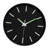 Maxbell Glow in The Dark Wall Clock 25cm Timepiece for Office Living Room Home Decor Style D