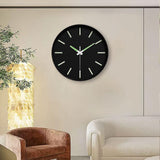 Maxbell Glow in The Dark Wall Clock 25cm Timepiece for Office Living Room Home Decor Style D