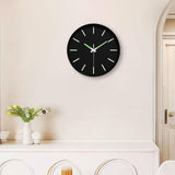 Maxbell Glow in The Dark Wall Clock 25cm Timepiece for Office Living Room Home Decor Style D