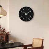 Maxbell Glow in The Dark Wall Clock 25cm Timepiece for Office Living Room Home Decor Style D