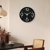 Maxbell Glow in The Dark Clock Decorative Hanging Clock for Office Dining Room Decor Style E