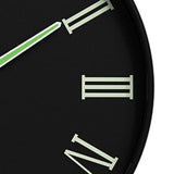 Maxbell Glow in The Dark Wall Clock 25cm Timepiece for Office Living Room Home Decor Style E