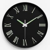 Maxbell Glow in The Dark Wall Clock 25cm Timepiece for Office Living Room Home Decor Style E