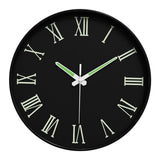Maxbell Glow in The Dark Wall Clock 25cm Timepiece for Office Living Room Home Decor Style E