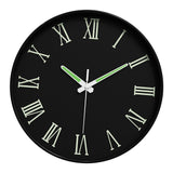 Maxbell Glow in The Dark Wall Clock 25cm Timepiece for Office Living Room Home Decor Style E