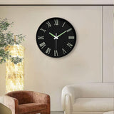 Maxbell Glow in The Dark Wall Clock 25cm Timepiece for Office Living Room Home Decor Style E