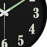 Maxbell Glow in The Dark Wall Clock 25cm Timepiece for Office Living Room Home Decor Style F