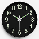 Maxbell Glow in The Dark Wall Clock 25cm Timepiece for Office Living Room Home Decor Style F