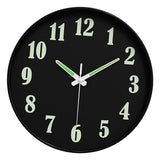 Maxbell Glow in The Dark Wall Clock 25cm Timepiece for Office Living Room Home Decor Style F