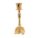 Maxbell Candle Holder Decorative Crafts Candlestick Holder for Tabletop Dinner Party Gold