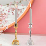 Maxbell Candle Holder Decorative Crafts Candlestick Holder for Tabletop Dinner Party Gold