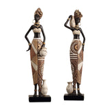 Maxbell African Women Statue Party Accent Hotel Farmhouse Home African Art Sculpture 7cmx5cmx34cm