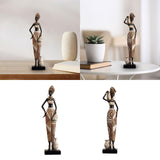 Maxbell African Women Statue Party Accent Hotel Farmhouse Home African Art Sculpture 7cmx5cmx34cm