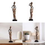 Maxbell African Women Statue Party Accent Hotel Farmhouse Home African Art Sculpture 7cmx5cmx34cm