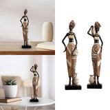 Maxbell African Women Statue Party Accent Hotel Farmhouse Home African Art Sculpture 7cmx5cmx34cm