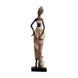 Maxbell African Women Statue Party Accent Hotel Farmhouse Home African Art Sculpture 7cmx5cmx34cm