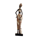 Maxbell African Women Statue Party Accent Hotel Farmhouse Home African Art Sculpture 7cmx5cmx34cm