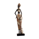 Maxbell African Women Statue Party Accent Hotel Farmhouse Home African Art Sculpture 7cmx5cmx34cm