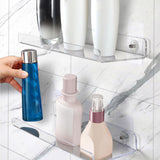 Maxbell Bathroom Organizer Lightweight Cosmetic Display Shelf for Washroom Household 30x10x3.5 cm