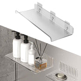 Maxbell Bathroom Organizer Lightweight Cosmetic Display Shelf for Washroom Household 30x10x3.5 cm
