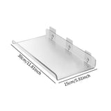 Maxbell Bathroom Organizer Lightweight Cosmetic Display Shelf for Washroom Household 30x15x3.5 cm