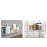 Maxbell Bathroom Organizer Lightweight Cosmetic Display Shelf for Washroom Household 30x20x3.5 cm