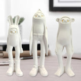 Maxbell Resin Animal Statue Cute Desktop Decor Ornament for Hotel Spring Living Room BUNNY