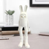 Maxbell Resin Animal Statue Cute Desktop Decor Ornament for Hotel Spring Living Room BUNNY