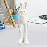 Maxbell Resin Animal Statue Cute Desktop Decor Ornament for Hotel Spring Living Room BUNNY