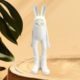 Maxbell Resin Animal Statue Cute Desktop Decor Ornament for Hotel Spring Living Room BUNNY