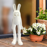 Maxbell Resin Animal Statue Cute Desktop Decor Ornament for Hotel Spring Living Room BUNNY