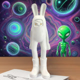 Maxbell Resin Animal Statue Cute Desktop Decor Ornament for Hotel Spring Living Room BUNNY