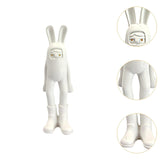 Maxbell Resin Animal Statue Cute Desktop Decor Ornament for Hotel Spring Living Room BUNNY