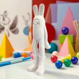 Maxbell Resin Animal Statue Cute Desktop Decor Ornament for Hotel Spring Living Room BUNNY