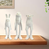 Maxbell Resin Animal Statue Cute Desktop Decor Ornament for Hotel Spring Living Room BUNNY