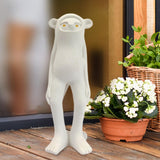Maxbell Resin Animal Statue Cute Desktop Decor Ornament for Hotel Spring Living Room MINKY Monkey