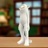 Maxbell Resin Animal Statue Cute Desktop Decor Ornament for Hotel Spring Living Room MINKY Monkey