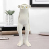 Maxbell Resin Animal Statue Cute Desktop Decor Ornament for Hotel Spring Living Room MINKY Monkey