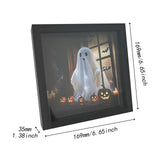 Maxbell Ghost Doll Photo Album Black Frame Ornament for Celebrations Entryway Indoor
